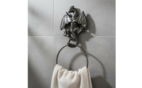 Cast Iron Dragon Towel Rack Vintage Aesthetic Gothic Wall Mounted Towel Hanger
