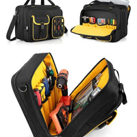 600D Heavy Duty Laptop Tool Bag for Engineers, Electricians, Carpenters, Portable Storage Pouch