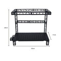 DIY Hangar Display Base Color Changing Lights Light-up Display Stage Modular Design Action Figure Concert Stage for Diorama Building, Toy Photography