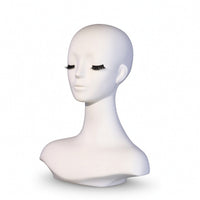 Mannequin Bust with Long Neck Professional Mannequin Head with Shoulders Sturdy