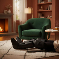 Air Compression Leg Heat Therapy Full Leg and Foot 3 Intensity Levels for Home