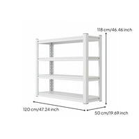 1 Adjustable Freestanding Shelving Unit Heavy Duty Metal Rack Utility Shelf Five-tier Storage Rack Durable Carbon Steel Suitable for Kitchen Workshop Warehouse Household Commercial