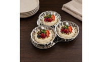 Pedestal Fruit Tray Silver Stainless Steel Fruit Tray Decorative