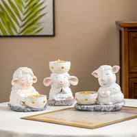 Eid Sheep Resin Candle Holder Middle Eastern Arab Festival Table Decor