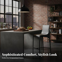 Saddle Seat High Stool with Spine Supportrest Nordic Aesthetic Saddle Seat Stool Utilitarian Design Footrest for Bar Owners