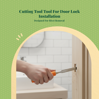 Privacy Door Lock, Universal Latch Lock, Quiet Latch Mechanism, Bathroom & Bedroom Security, Easy Installation