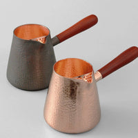 Copper Kettle with Wooden Handle Long-Lasting Kettle with Wooden Handle Rustic