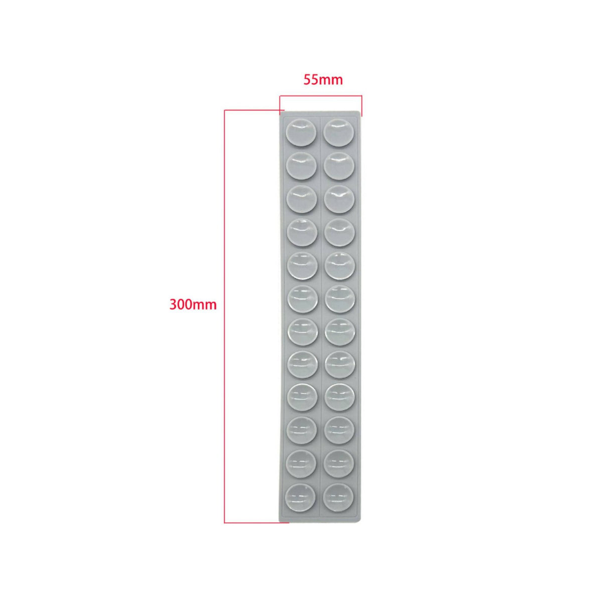 Silicone Suction Cup Strip Anti-Slip Fastening Hardware Reusable for Crafters