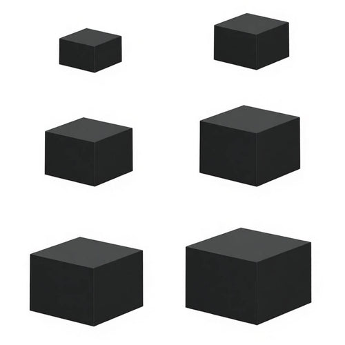 Black Acrylic Display Riser Easy to Clean Acrylic Display Riser Reusable