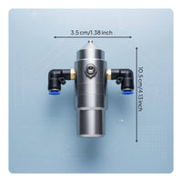 Air Atomizing Spray Nozzle Adjustable Flow Industrial Mist Sprayer Wide Coverage