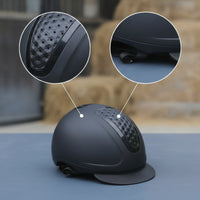 Ventilated Equestrian Helmet Impact-Resistant Adjustable Riding Helmet Breathable Headgear for Equestrians, Riders, Stable Work