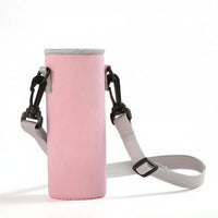 Bottle Carrier Adjustable Shoulder Strap Thermal Insulation Sleeve for Cycling