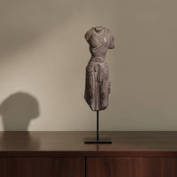 Classical Torso Statue Weathered Resin Torso Figurine Elegant for Office Desktop