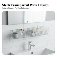 surface-mounted-mountedmountedMounted Toiletry Holder toolno-cost installation Storage Shelf