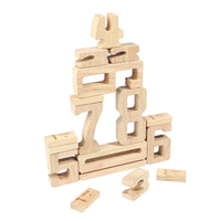 Wooden Number Blocks for Kids, 1-10 Math Learning Toy, Montessori Early Education, Ages 3-6