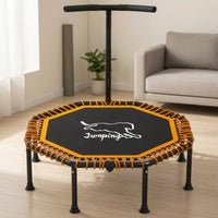 Non-Slip Indoor Exercise Trampoline Low Low-Strain Workout Rebounder Trampoline High Weight Capacity Fitness Rebounder Sturdy Frame for Adults, Beginners, Home Gym