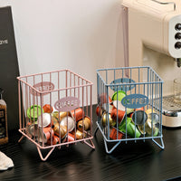 Cross-Border Hot Coffee Capsule Storage Basket Fruit Basket Snack Candy Storage Box Tabletop Coffee Table Decoration
