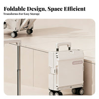Collapsible Storage Box with casters Large Capacity for outdoor meal, Students, Campers