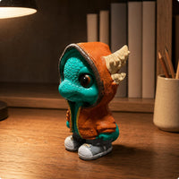Baby Dragon Figurine Reptile Like Hooded Dragon Figure Detailed Design Whimsical Ornament