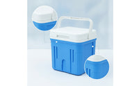 Portable Insulated Cooler Box Compact Hard-Shell Cooler Lightweight Ice Chest with Handle for Campers, Picnickers