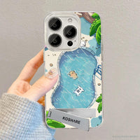 泳池狗狗适用13苹果15promax手机壳iphone14一加1112小米100荣耀8090保护套P50华为pura70红米mate6040s30art