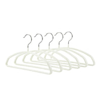 5 Pieces Smooth Finish Crease Crease-Resistant Curved Shoulder Hanger Clothing