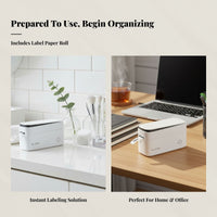 Label Printer, Bluetooth Mini Handheld, Portable Thermal, Waterproof Name Sticker, Home Office