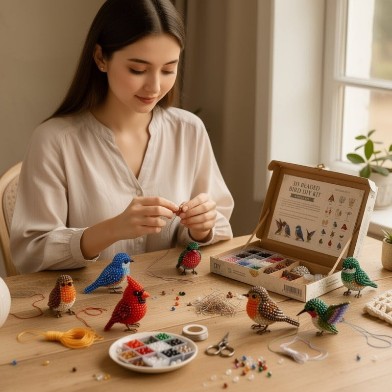 3D Beaded Animal Craft Kit DIY Beads Set for Teens
