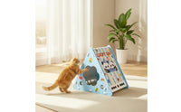Corrugated Triangular Cat House | Multi-Functional, Cardboard Cat House, for Apartments
