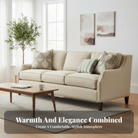 traditional Country design 2-Seater Upholstered Sofa Farmhouse Design Floral Print Skirted Sofa Breathable Fabric Living Room Furniture Sturdy Frame for Apartment Dwellers, Families, Homeowners, Den, Bedroom, Office, Dorm