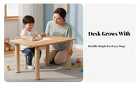 young child Drawing Table with Paper Roll sturdy Wood Construction Play Desk at no extra cost
