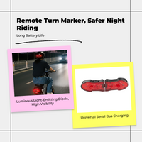 Waterproof LED bike turn signal remote