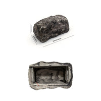 Covert Key Box with Slide-out Cover Realistic Fake Rock Key Hider Secure Garden Ornament with Concealed Storage Compartment Long-Lasting for Homeowners