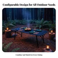 customizable Camp Desk IGT Compatible space-saving Camp Table Foldable for outdoor meal, outdoor enthusiasts