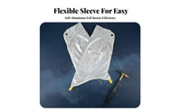 2 Pieces Ember Shield Protection Aluminized Heat Resistant Sleeves Elastic Cuffs Resistant Sleeve Adjustable Fit for Welders