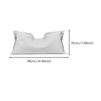 Face Cushion with Notch Rectangular Face down Pillow Padded for Estheticians, Salon, Spa