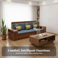 Couch with Storage Drawers Modern Oriental Design Sofa Set all-season Use Living Room Furniture for Apartment Dwellers, Families, Small areas, Office