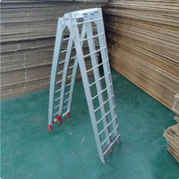 Aluminum Motorcycle Ramp Open Design Folding Motorcycle Ramp Sturdy Vehicle Loading Gear