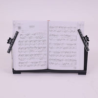 Keyboard Music Stand Black Keyboard Sheet Music Stand Rectangular for Keyboardists, Lessons, Rehearsals