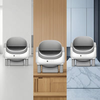 Open-Top Automatic Litter Box Electric Self-Cleaning Cat Litter Box Pet Supply Handsunattended Low Maintenance for Indoor