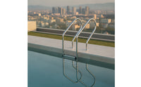 Three-Rung Pool Ladder Stainless Steel Pool Ladder with Handrails Bolt-down for Homeowners, Builders, Swimming Pools, Villas