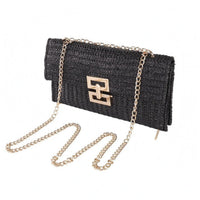 Woven Bag Structured Shoulder Bag Rectangular