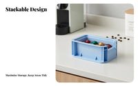 Stackable Utility Crate utilitarian & aesthetic Desktop Basket adaptable for Desk