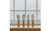 4 Pieces Glue with Teardrop Blade Stainless Steel Sealant Remover
