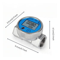 Digital Impeller Volume Meter Waterproof Volume Meter with Digital Screen Display Electronic for Propellant Handling