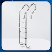 Pool Stairs Drill 5-Step Pool Ladder Heavy Duty for Homeowners