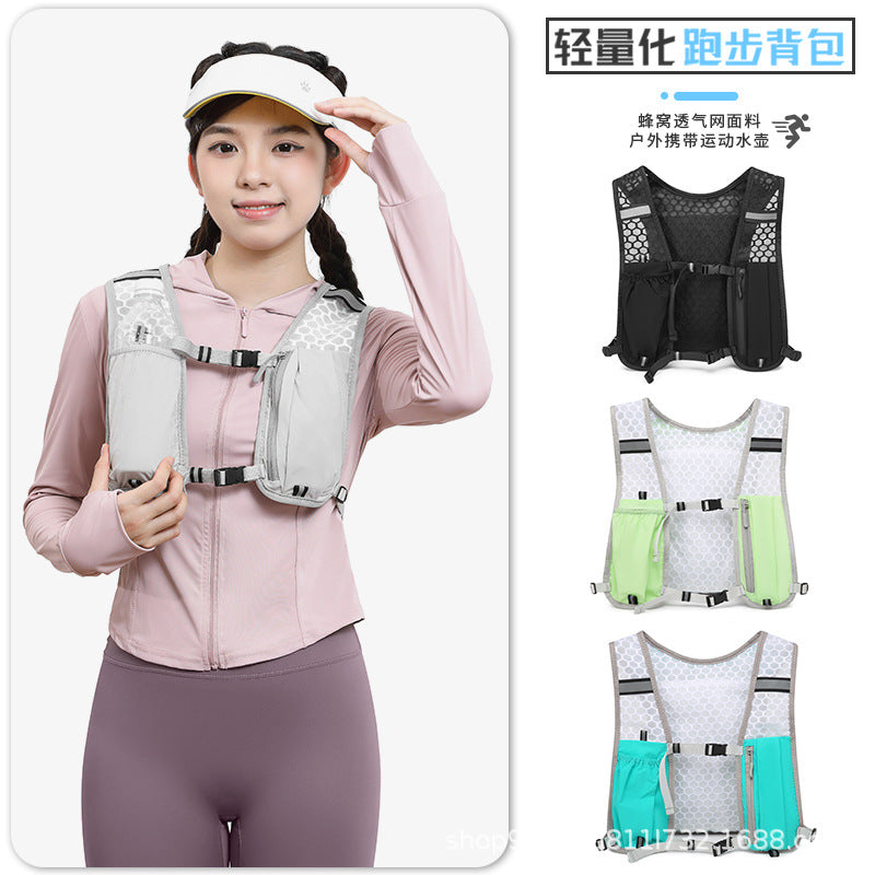 Factory Direct Running Vest Pack, Outdoor Hiking Backpack, Cycling Walking Vest Bag, Lightweight Sports Storage Backpack