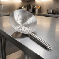 Stainless Steel Skimmer Spoon Sturdy Wire Strainer Ladle Easy to Clean