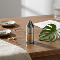 High-Pressure Mini Nozzle G 1/8/8 Thread Rotating Cleaning Nozzle Copper