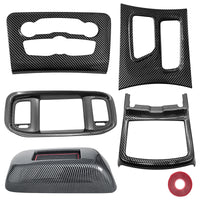 Dodge Charger 2016-2021 Gear Shift Panel Trim and Center Console Air Conditioning Panel Cover Set (5 Pieces)